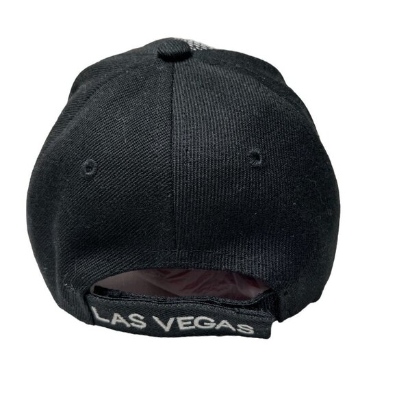 LAS Vegas LV Nevada Hat‎ Unisex Youth Black Hook & Loop Embroidered Cap - Picture 4 of 7